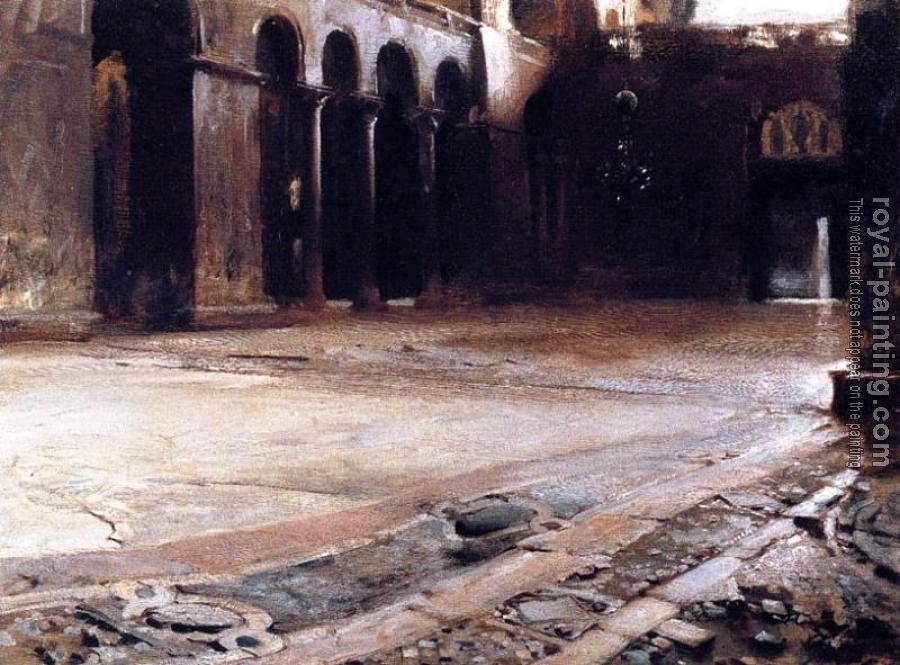John Singer Sargent : Pavement of St. Mark's